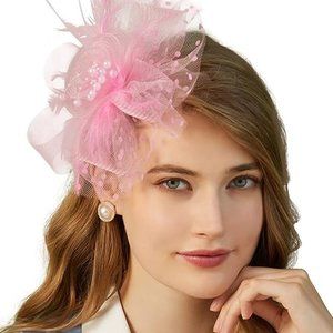 Hat for Women Tea Party Headband Kentucky Derby Wedding Flower